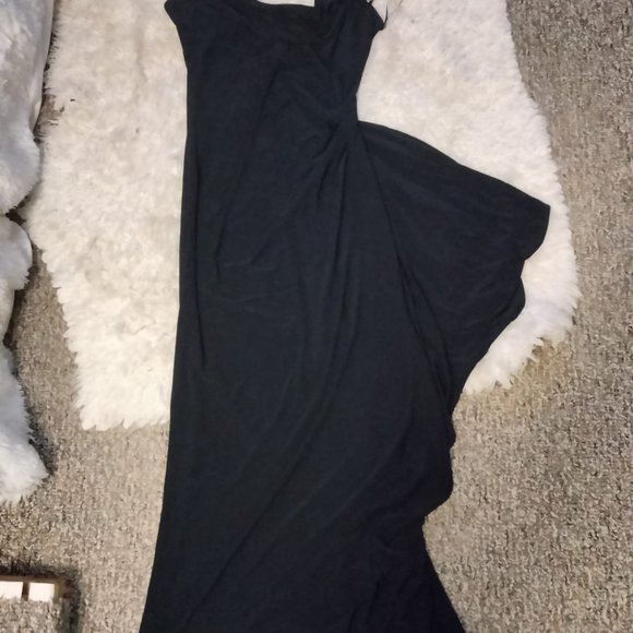 Long navy blue dress R @ M richards dress - Picture 2 of 6